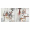 Quadro DKD Home Decor Astratto (60 x 2,8 x 60 cm) (2 Unità)