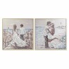 Quadro DKD Home Decor Spiaggia (100 x 4 x 100 cm) (2 Unità)