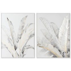 Quadro DKD Home Decor Palme Tropicale (90 x 4 x 120 cm) (2 Unità)