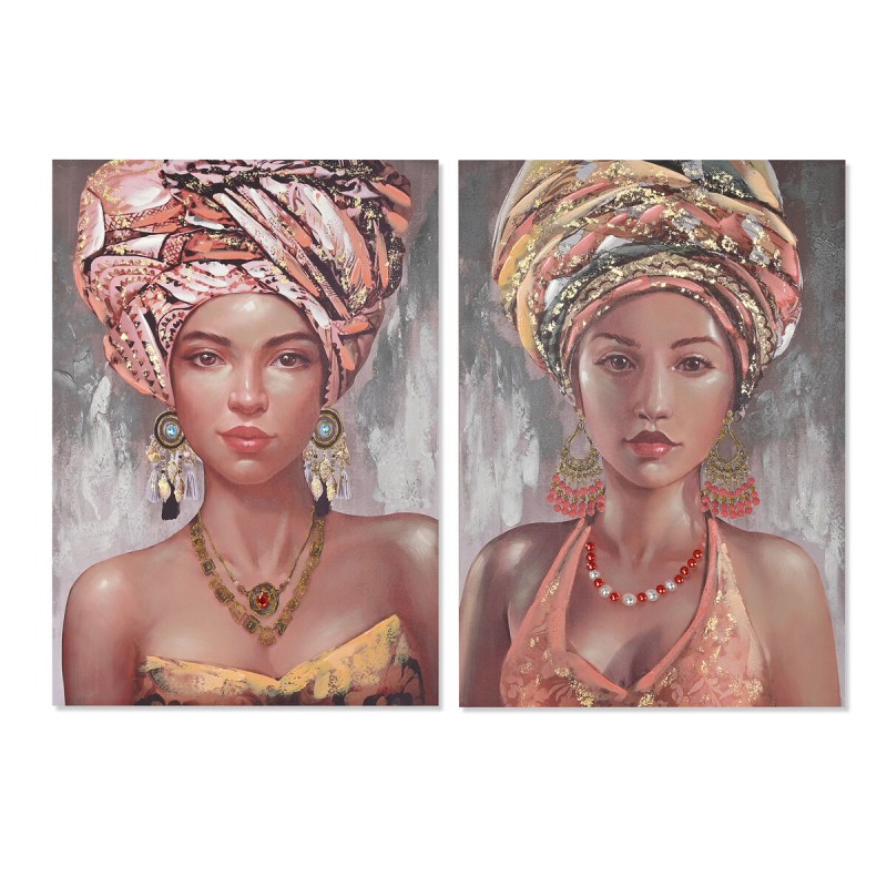 Quadro DKD Home Decor Coloniale Africana (2 Unità) (70 x 3 x 100 cm) Quadro DKD Home Decor Coloniale Africana (2 Unità) (70 x 3 x 100 cm)