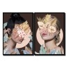 Quadro DKD Home Decor Fiori Moderno (50 x 3,5 x 70 cm) (2 Unità)
