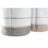 Cesto per i Panni Sporchi DKD Home Decor Grigio Rosa Poliestere (39 x 39 x 41 cm) (2 Unità)