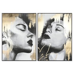 Quadro DKD Home Decor Donna (100 x 4 x 140 cm) (2 Unità)