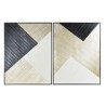 Tela DKD Home Decor Moderno Geometrico (93 x 3,5 x 123 cm) (2 Unità)