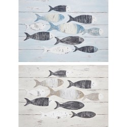 Tela DKD Home Decor Spirali Mediterraneo (90 x 2 x 60 cm) (2 Unità)