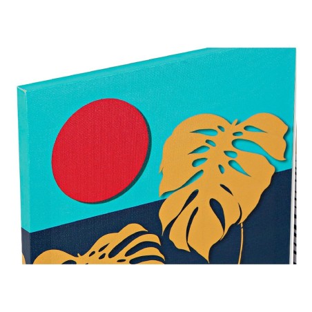 Quadro DKD Home Decor Tropical Tela Tropicale (30 x 1,8 x 40 cm) (4 Unità)