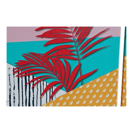 Quadro DKD Home Decor Tropical Tela Tropicale (30 x 1,8 x 40 cm) (4 Unità)