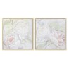 Quadro DKD Home Decor 80 x 4 x 80 cm Fiori Shabby Chic (2 Unità)