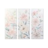 Quadro DKD Home Decor Fiori 55 x 3 x 135 cm Shabby Chic (3 Pezzi)