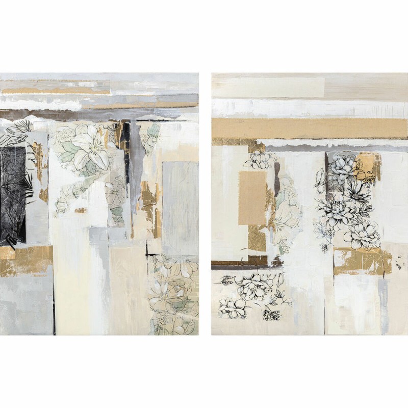 Quadro DKD Home Decor 90 x 2,4 x 120 cm Astratto Moderno (2 Unità) Quadro DKD Home Decor 90 x 2,4 x 120 cm Astratto Moderno (2 Unità)