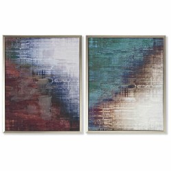 Quadro DKD Home Decor Astratto (43 x 2,5 x 53 cm) (2 Unità)
