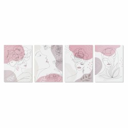 Quadro DKD Home Decor Donna (30 x 1,8 x 40 cm) (4 Unità)