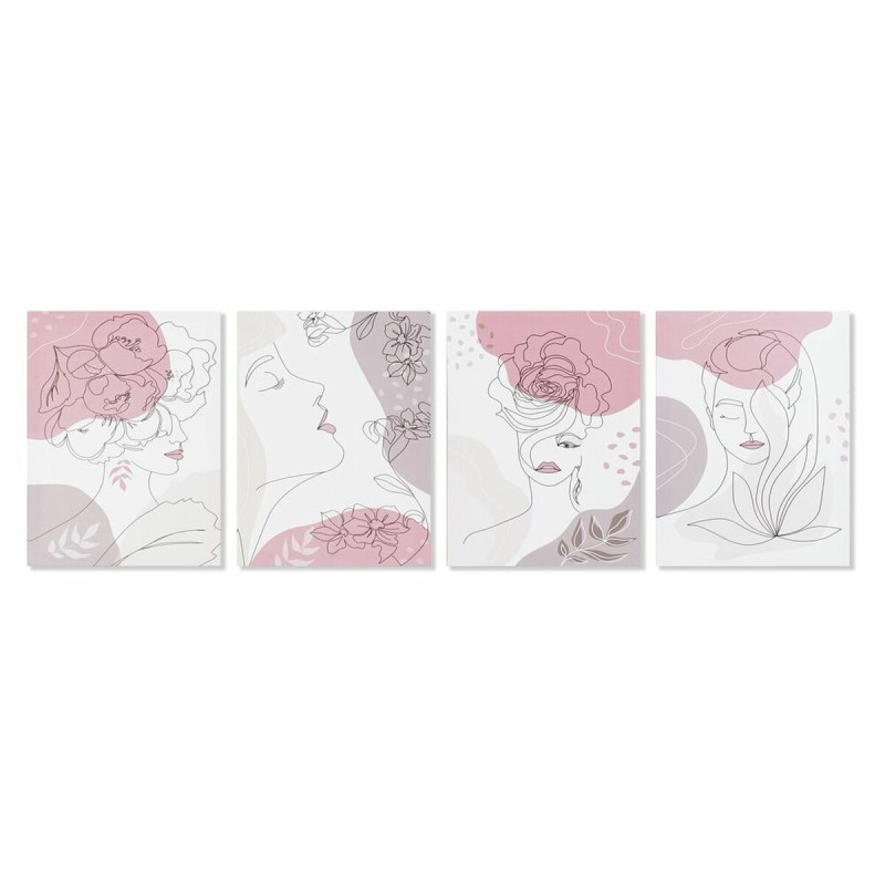 Quadro DKD Home Decor Donna (30 x 1,8 x 40 cm) (4 Unità) Quadro DKD Home Decor Donna (30 x 1,8 x 40 cm) (4 Unità)