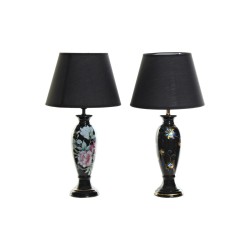 Lampada da tavolo DKD Home Decor Nero Dorato Uccello 220 V 50 W Orientale (28 x 28 x 51 cm) (2 Unità)