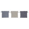 Cuscino per sedie DKD Home Decor Beige Azzurro Poliestere Cotone Alluminio Blu Marino Mediterraneo (3) (38 x 38 x 6 cm) (3 Unità