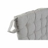 Cuscino per sedie DKD Home Decor Beige Azzurro Poliestere Cotone Alluminio Blu Marino Mediterraneo (3) (38 x 38 x 6 cm) (3 Unità