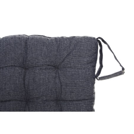 Cuscino per sedie DKD Home Decor Beige Azzurro Poliestere Cotone Alluminio Blu Marino Mediterraneo (3) (38 x 38 x 6 cm) (3 Unità