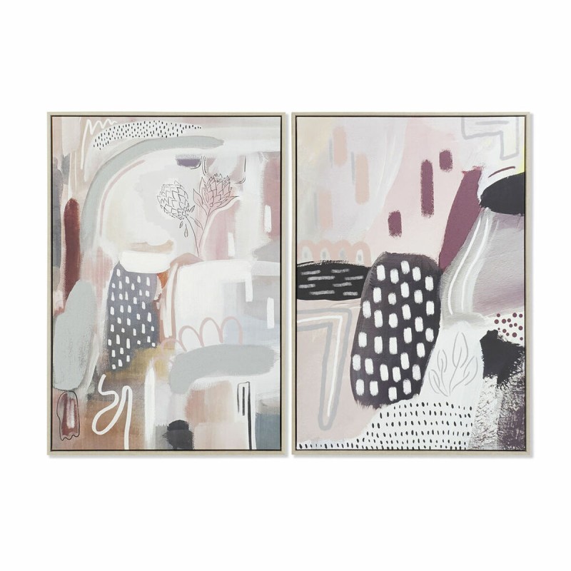 Quadro DKD Home Decor 63 x 4,5 x 93 cm Astratto Città (2 Unità) Quadro DKD Home Decor 63 x 4,5 x 93 cm Astratto Città (2 Unità)
