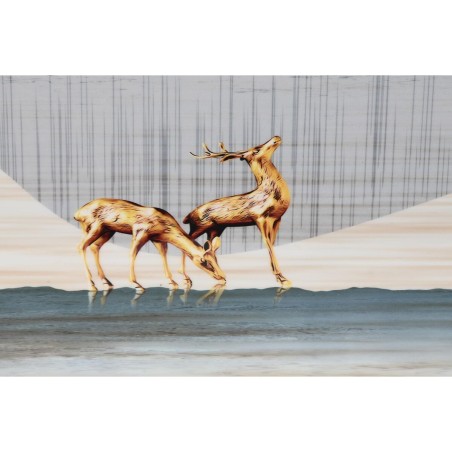 Quadro DKD Home Decor 80 x 3 x 160 cm Foglia della pianta (2 Unità)