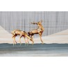 Quadro DKD Home Decor 80 x 3 x 160 cm Foglia della pianta (2 Unità)