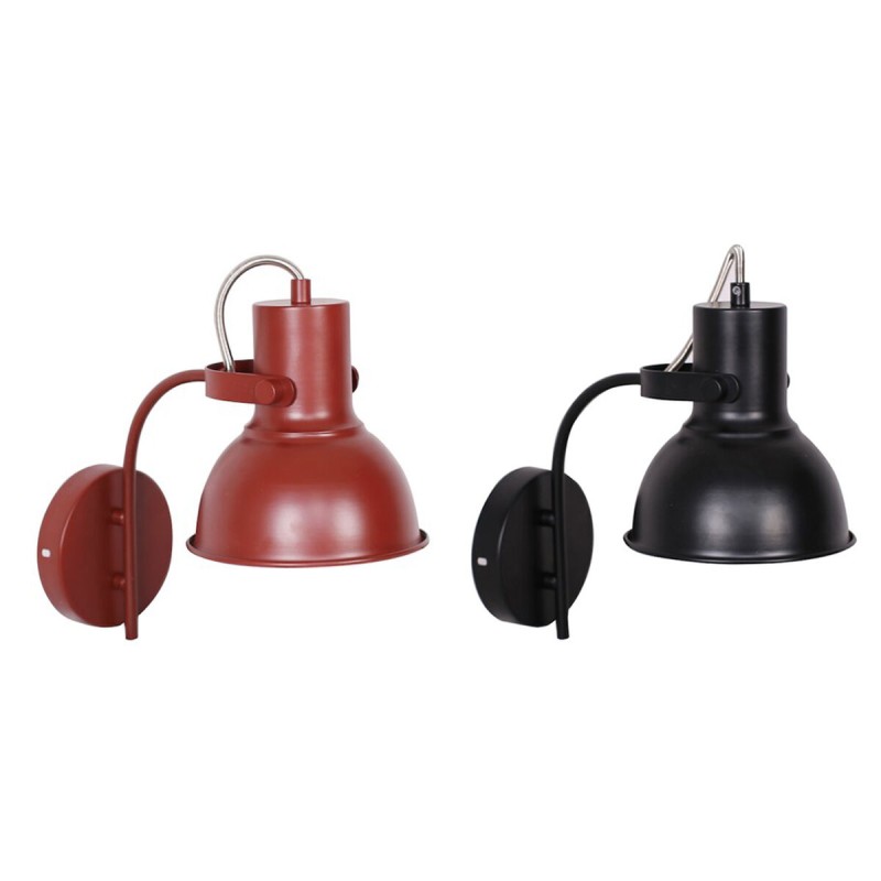 Lampada da Parete DKD Home Decor 15 x 20 x 28 cm 16,5 x 26 x 28 cm Rosso Nero Metallo 220 V 50 W Loft (2 Unità) Lampada da Parete DKD Home Decor 15 x 20 x 28 cm 16,5 x 26 x 28 cm Rosso Nero Metallo 220 V 50 W Loft (2 Unità)