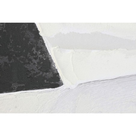 Quadro Home ESPRIT Bianco Nero Beige Astratto 103 x 4,3 x 143 cm (2 Unità)