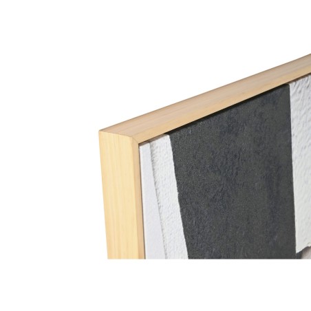 Quadro Home ESPRIT Bianco Nero Beige Astratto 103 x 4,3 x 143 cm (2 Unità)
