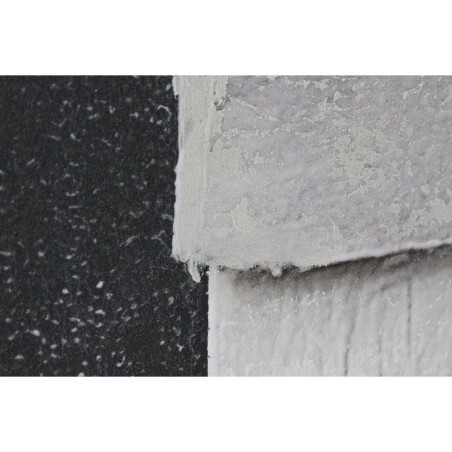 Quadro Home ESPRIT Bianco Nero Beige Astratto 103 x 4,3 x 143 cm (2 Unità)