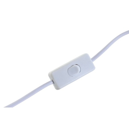 Lampada da tavolo Home ESPRIT Bianco Beige Ceramica Cristallo 220 V 20 x 11 x 31 cm (2 Unità)
