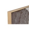 Quadro Home ESPRIT Marrone Nero Beige Astratto 123 x 4,3 x 123 cm (2 Unità)