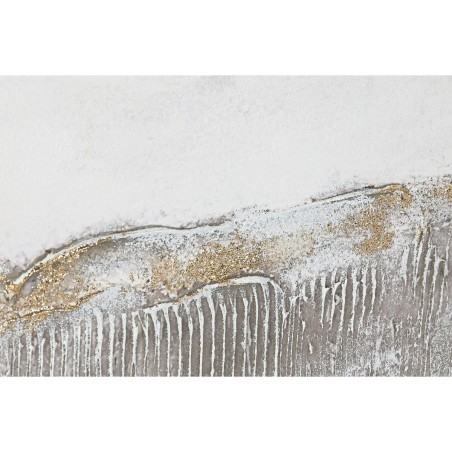 Quadro Home ESPRIT Marrone Nero Beige Astratto 123 x 4,3 x 123 cm (2 Unità)