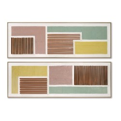 Quadro Home ESPRIT Moderno Città 152 x 4,5 x 52 cm (2 Unità)