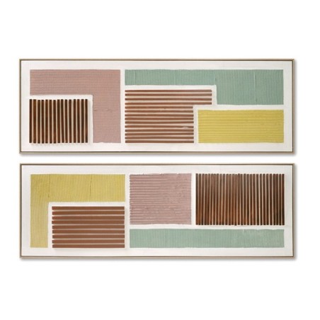 Quadro Home ESPRIT Moderno Città 152 x 4,5 x 52 cm (2 Unità)