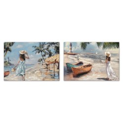 Quadro Home ESPRIT Mediterraneo 70 x 3 x 100 cm (2 Unità)