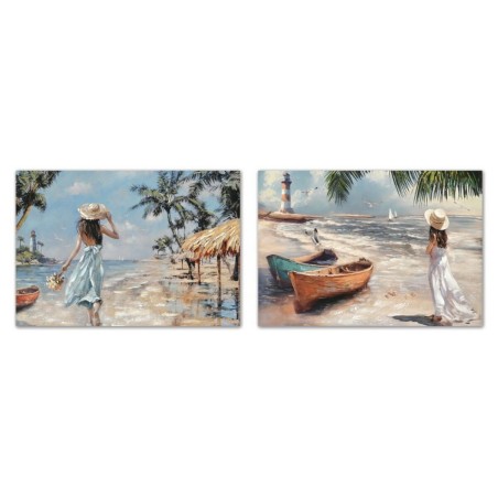 Quadro Home ESPRIT Mediterraneo 70 x 3 x 100 cm (2 Unità)