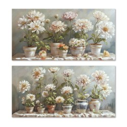 Quadro Home ESPRIT Vaso Tradizionale 120 x 3 x 60 cm (2 Unità)
