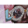 Quadro Home ESPRIT Malva Moderno Africana 102 x 4,5 x 102 cm (2 Unità)