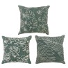 Cuscino DKD Home Decor Bianco Verde Fiori Tropicale (40 x 15 x 40 cm) (3 Unità)