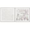 Quadro Home ESPRIT Astratto Città 82,2 x 4,5 x 82,2 cm (2 Unità)