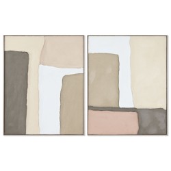 Quadro Home ESPRIT Astratto Città 82,2 x 4,5 x 102 cm (2 Unità)