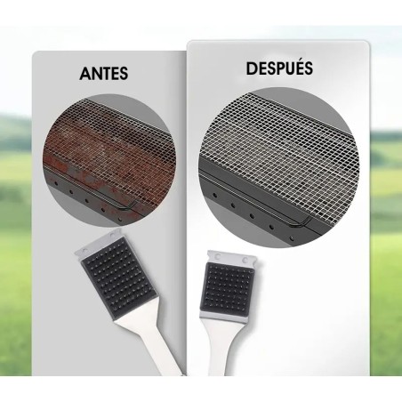 Spazzola di Pulizia per Barbecue Algon 44 x 6,5 x 4,5 cm Acciaio (12 Unità)