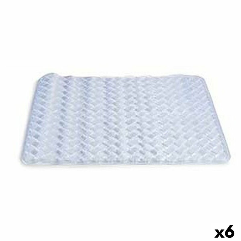 Tappeto da bagno Berilo AR1910104 Trasparente PVC 0,03 x 50 x 50 cm (6 Unità) Tappeto da bagno Berilo AR1910104 Trasparente PVC 0,03 x 50 x 50 cm (6 Unità)