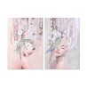 Quadro DKD Home Decor Moderno chica 80 x 3 x 120 cm (2 Unità)