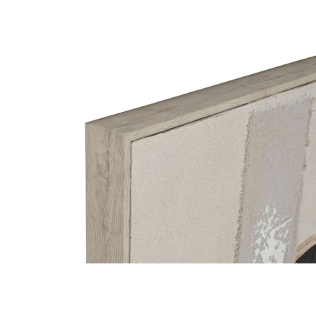 Quadro Home ESPRIT Bianco Nero Beige Astratto Moderno 92 x 3,8 x 122 cm 92 x 4 x 122 cm (2 Unità)
