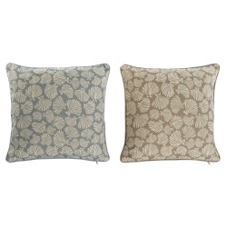 Cuscino Home ESPRIT Azzurro Beige Mediterraneo 45 x 10 x 45 cm (2 Unità)