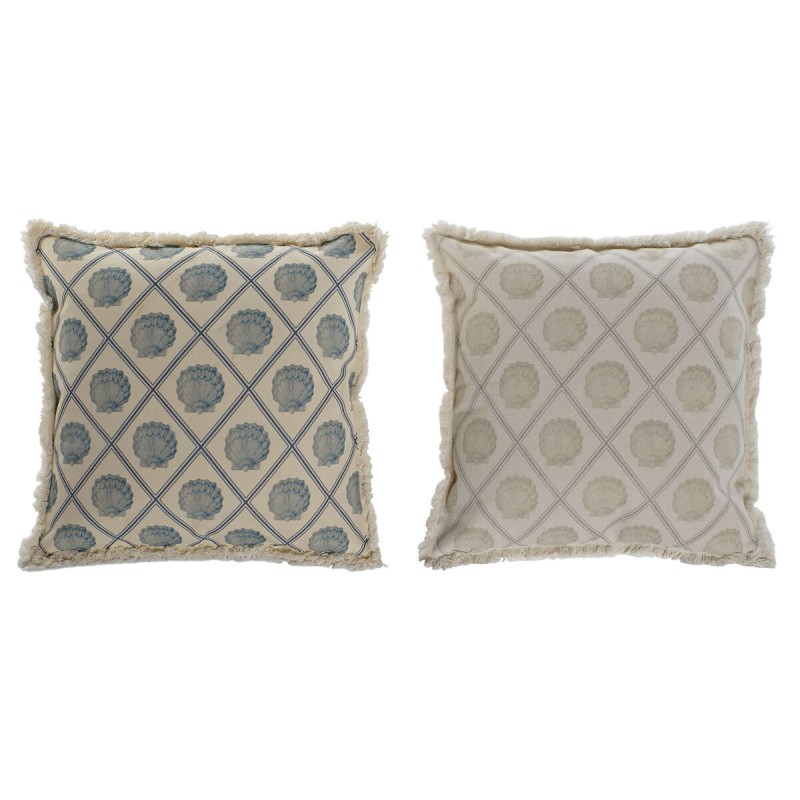 Cuscino Home ESPRIT Azzurro Beige 45 x 10 x 45 cm (2 Unità) Cuscino Home ESPRIT Azzurro Beige 45 x 10 x 45 cm (2 Unità)