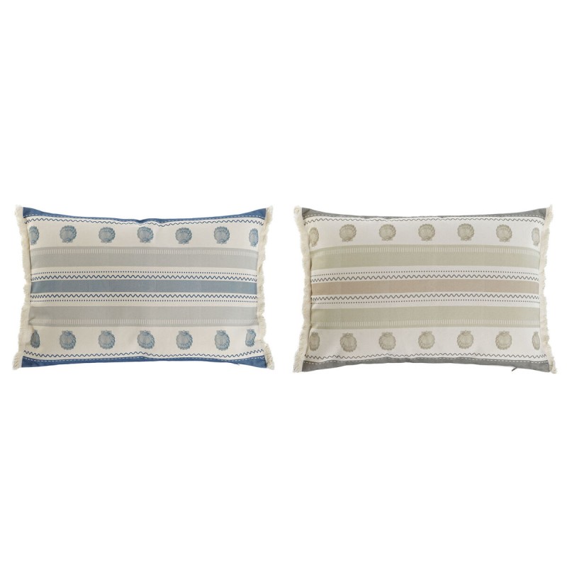 Cuscino Home ESPRIT Azzurro Beige 60 x 10 x 45 cm (2 Unità) Cuscino Home ESPRIT Azzurro Beige 60 x 10 x 45 cm (2 Unità)