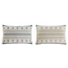 Cuscino Home ESPRIT Azzurro Beige 60 x 10 x 45 cm (2 Unità)