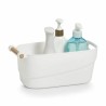 Cestino Multiuso Confortime Bianco Legno Plastica 27 x 14,5 x 12 cm Con manici (12 Unità)