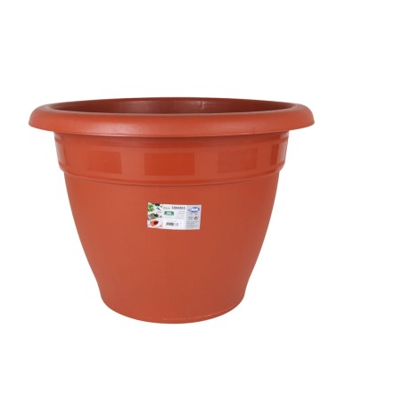 Vaso Dem Squares Plastica Marrone Ø 60 cm (6 Unità)